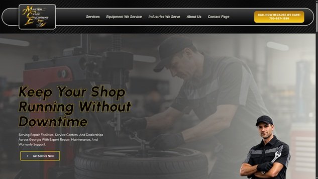 Automotive Equipment Website Deisgn and Development Griffin GA